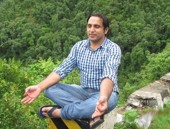 Guest Hari taking Meditation in Shimla