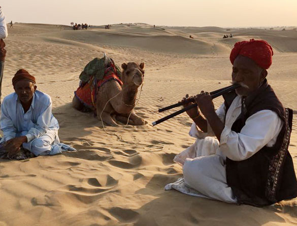 The Great Thar Desert, Near Jaisalmer, Rajasthan, India.